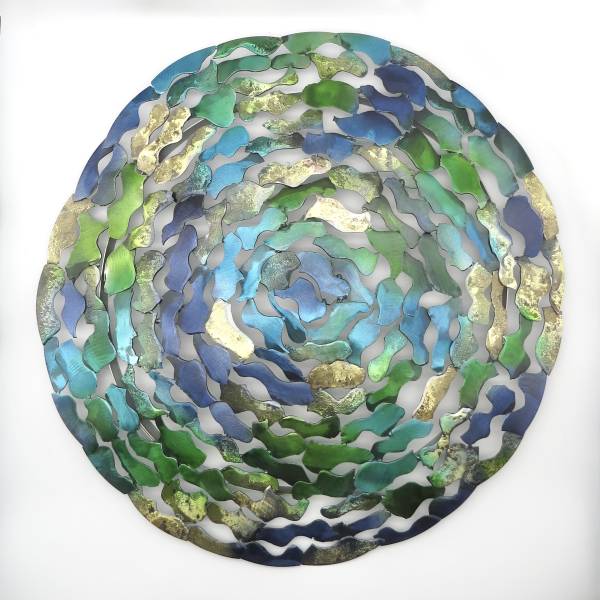 - a , metal Sculpture by Whittle Design, measuring 50 x 50 cm (H x W) £375